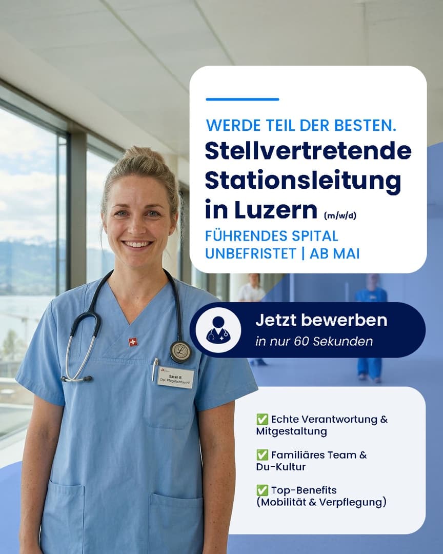 Anzeige: Stellvertretende Stationsleitung in Luzern